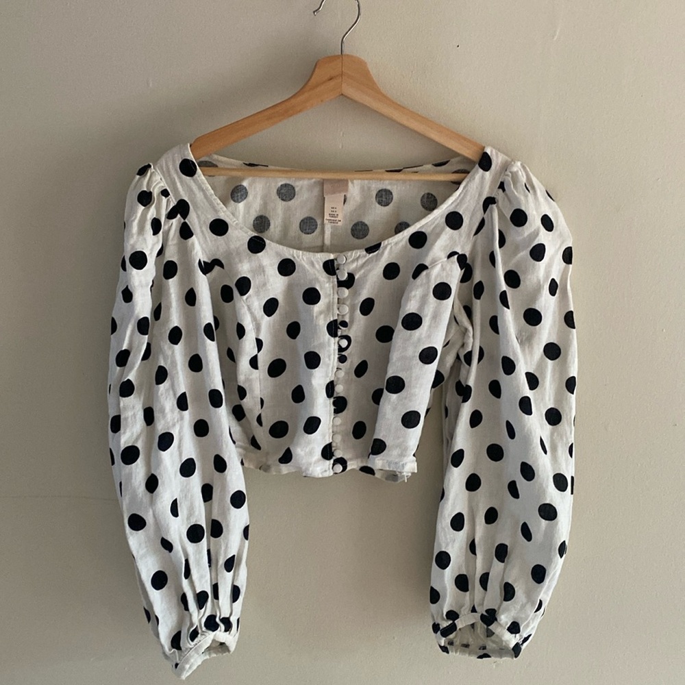 H&M BALLOON SLEEVE TOP